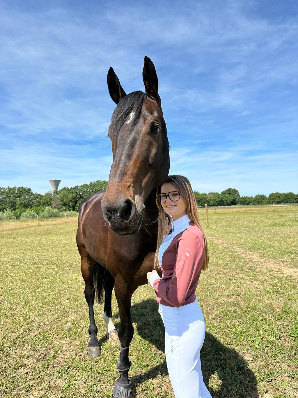 Polo de concours terracotta