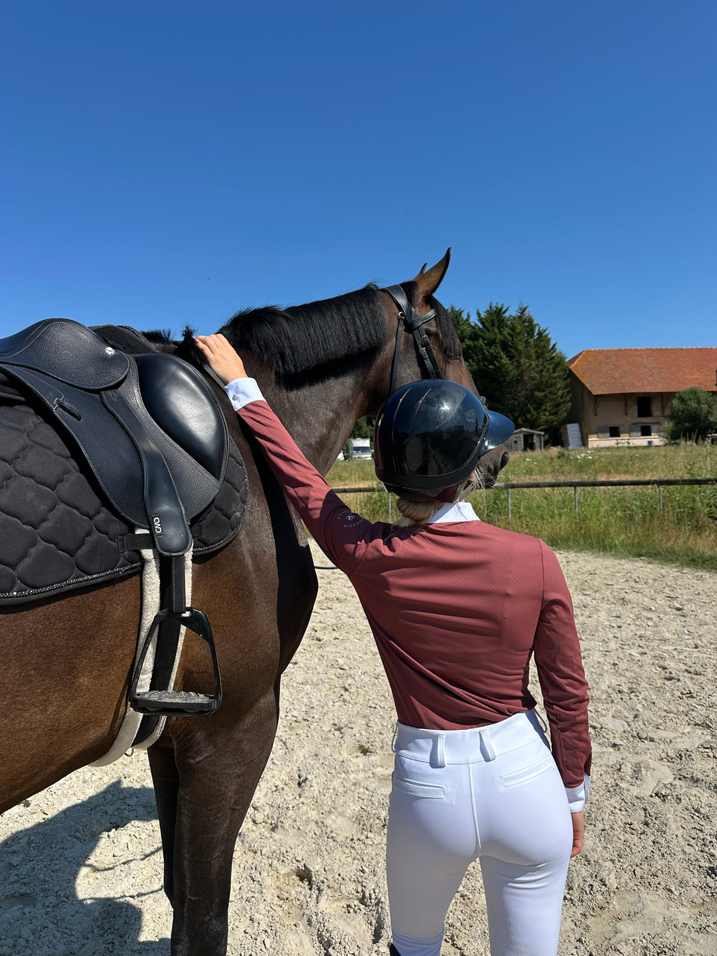 Polo de concours terracotta